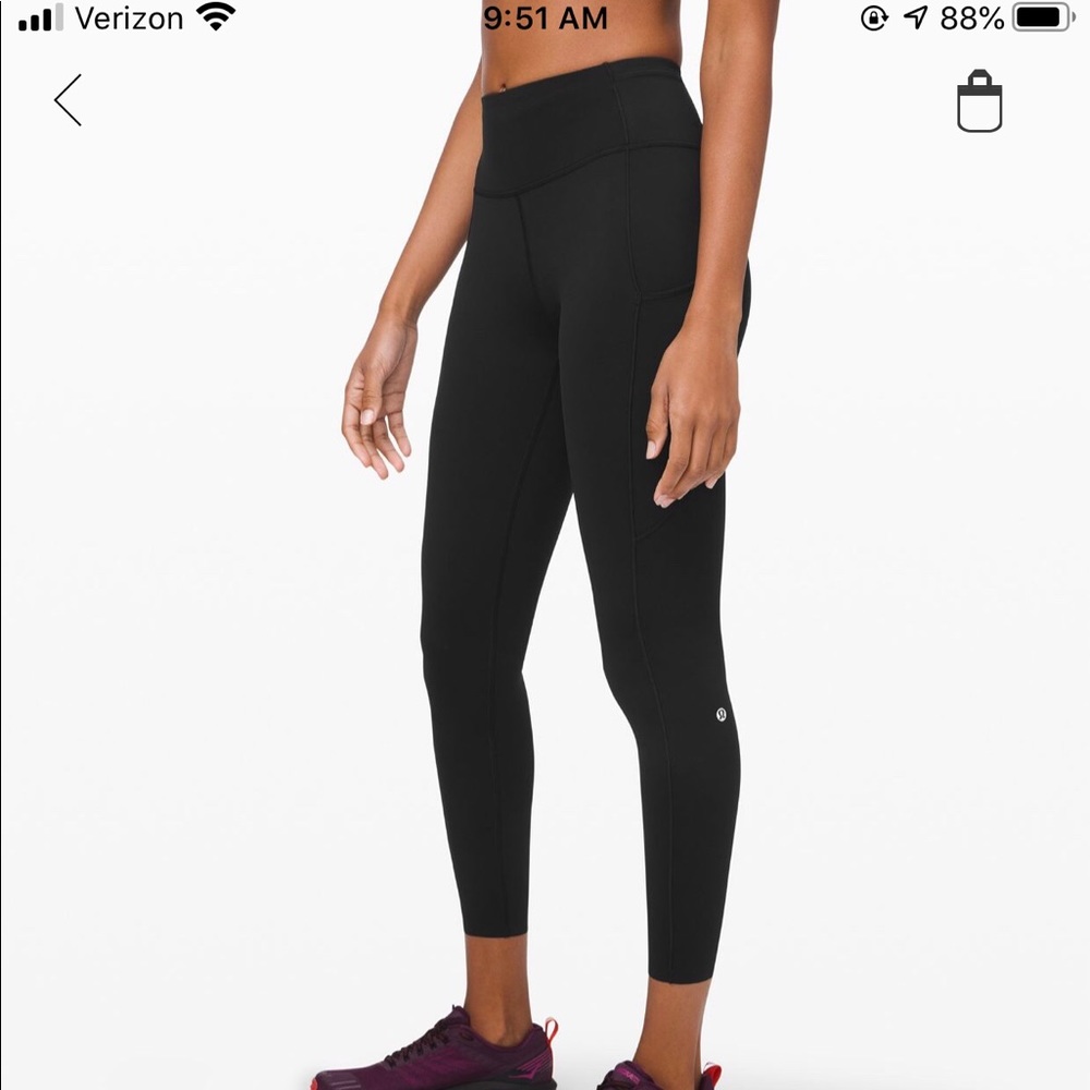 Lululemon fast and free - 25”